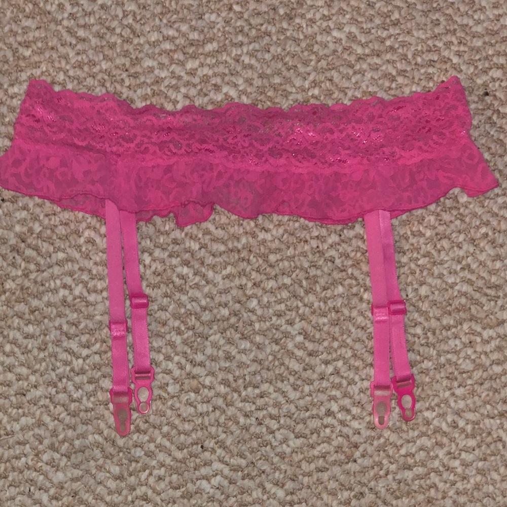 Hot pink garter